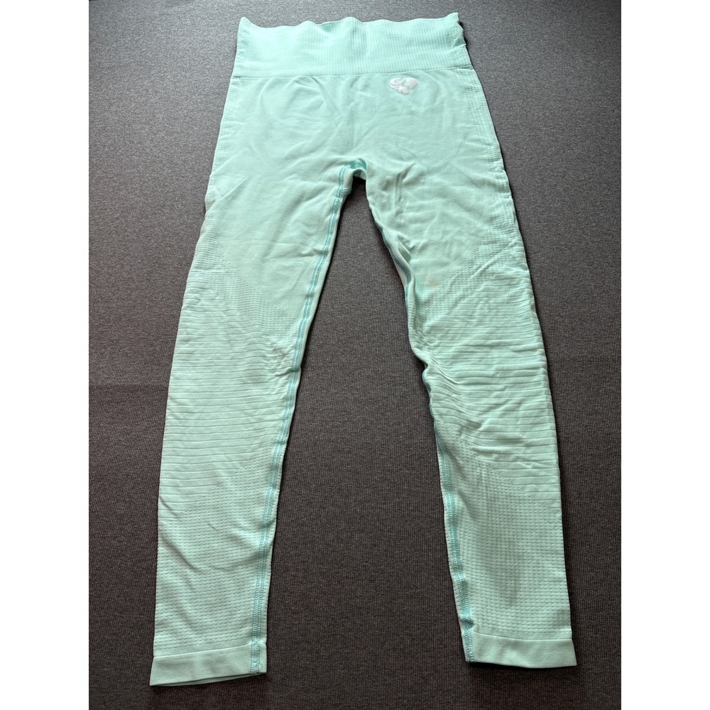 Womens Best Mint Green Seamless High Waisted Activewear Leggings medium